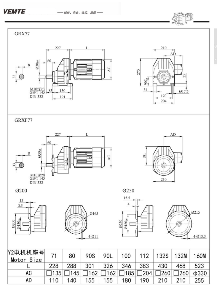 RX77減速機(jī)尺寸,RXF04齒輪減速機(jī)圖紙 RX77減速機(jī)尺寸,RXF04齒輪減速機(jī)圖紙