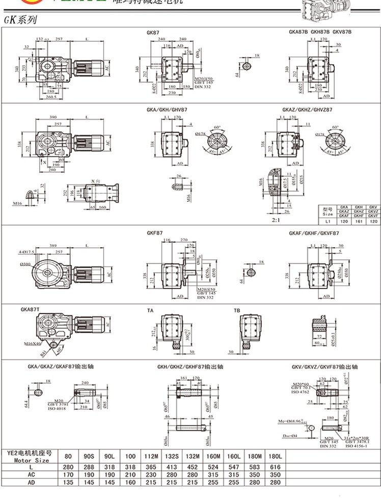 TK88傘齒輪減速電機(jī)尺寸圖 TK88傘齒輪減速電機(jī)尺寸圖