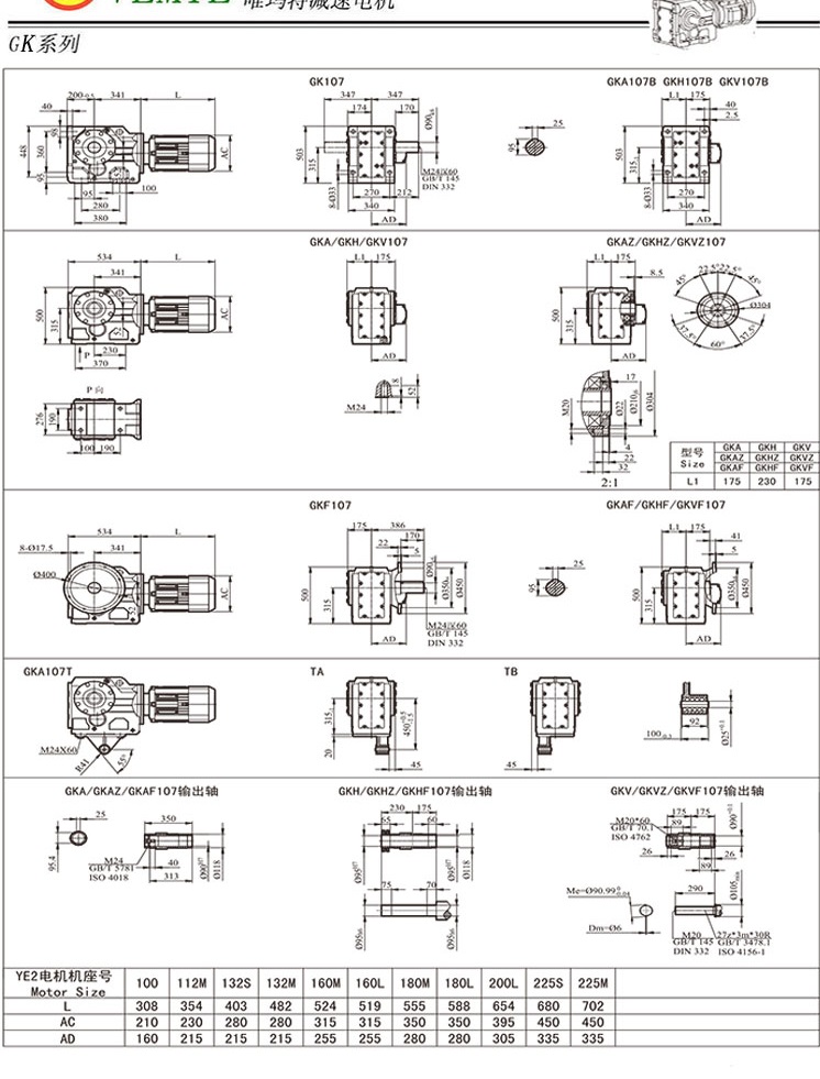 TK108傘齒輪減速電機(jī)圖紙 TK108傘齒輪減速電機(jī)圖紙