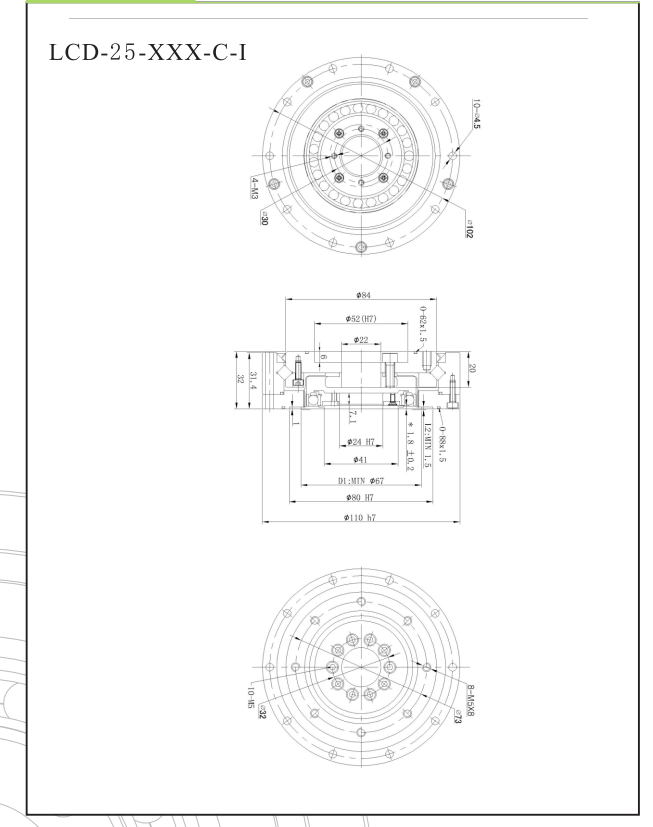 LCD25諧波減速機 LCD25諧波減速機
