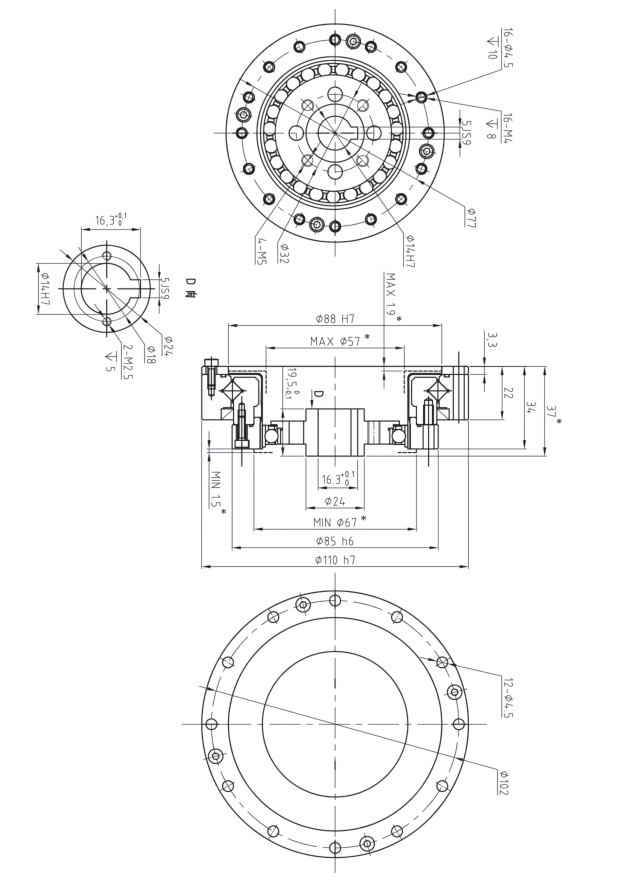 LHT25諧波減速機(jī)圖紙 LHT25諧波減速機(jī)圖紙