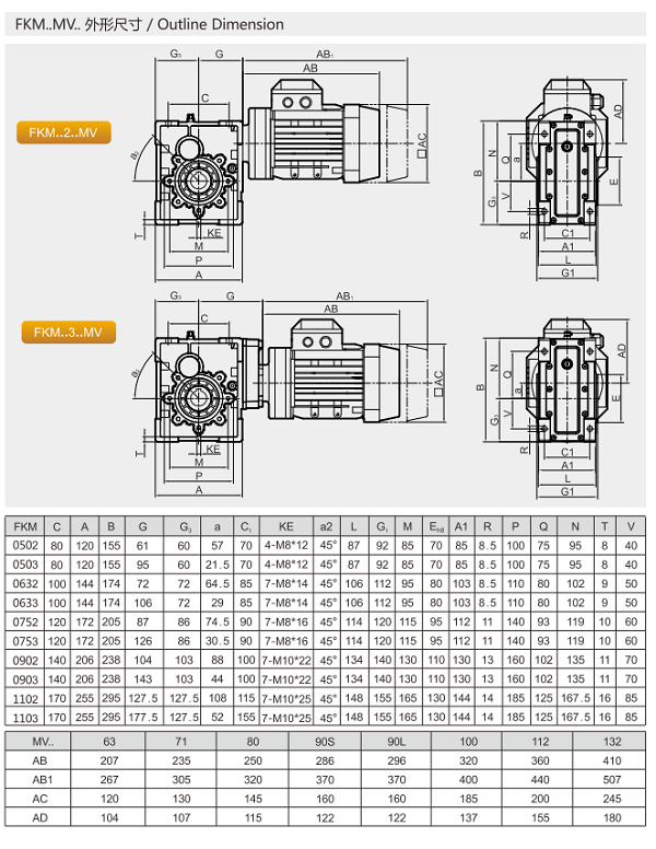 FKM075減速機圖紙 FKM075減速機圖紙